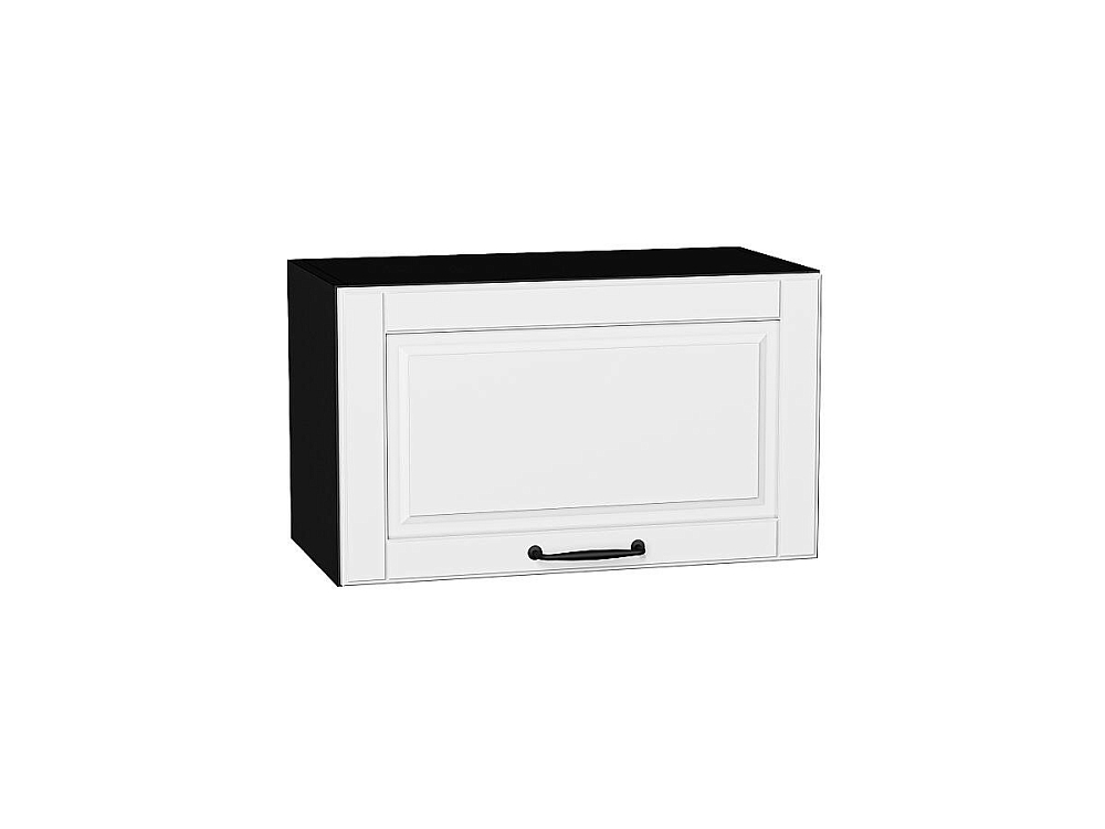 Шкаф верхний горизонтальный Дублин (358х600х318) graphite/special white