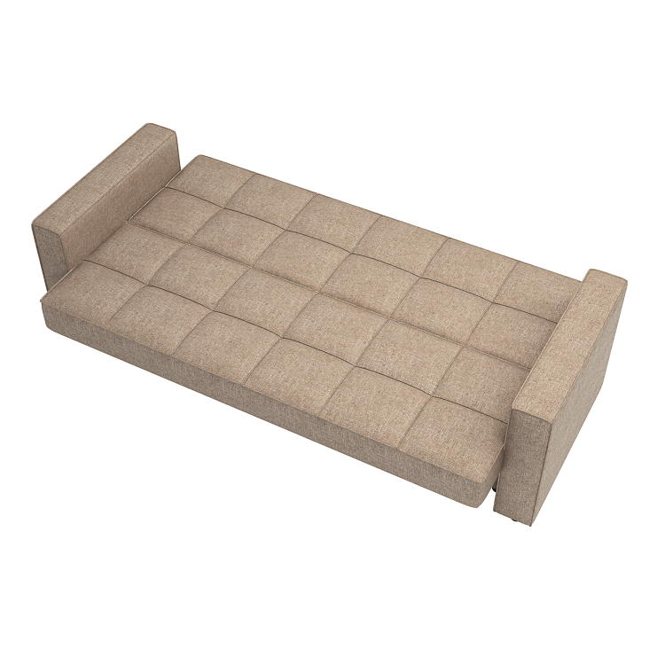 Луи / Диван - кровать 3-х местный (2 думки) рогожка бежевая