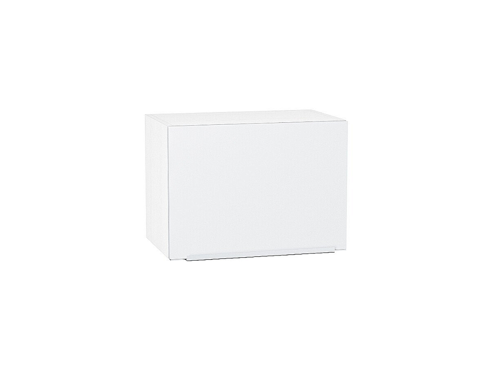 Шкаф верхний горизонтальный Фьюжн (358х500х320) Белый/silky white