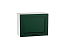 Шкаф верхний горизонтальный Дублин (458х600х318) Белый/Special Green