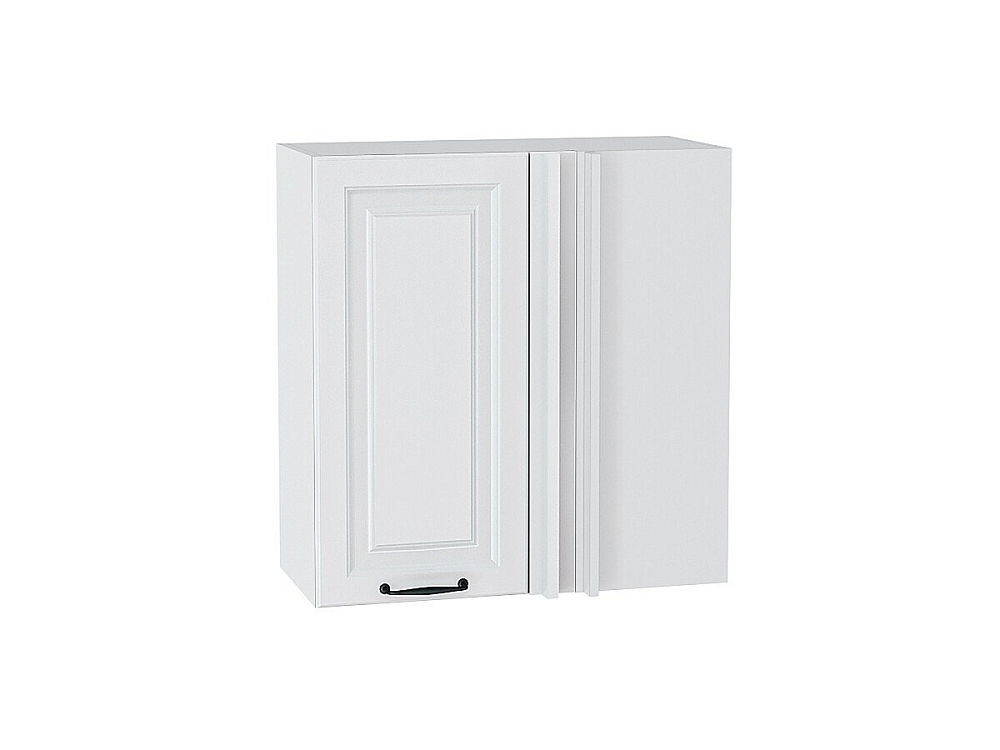 Шкаф верхний прямой угловой Ницца (716х700х345) Белый/blanco