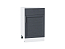 Шкаф нижний с 1-ой дверцей и ящиком Сканди (816х500х480) Белый/Graphite Softwood