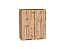 Шкаф верхний с 2-мя дверцами Флэт (716х600х318) Дуб Вотан/Wotan Oak 2S