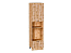 Шкаф пенал с 1-ой дверцей и ящиком под технику Флэт (2336х600х574) Дуб Вотан/Wotan Oak 2S