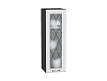Шкаф верхний с 1-ой остекленной дверцей Ницца (920х300х318) graphite/Белый