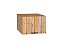 Шкаф верхний горизонтальный глубокий Флэт (358х500х574) Дуб Вотан/Wotan Oak 2S