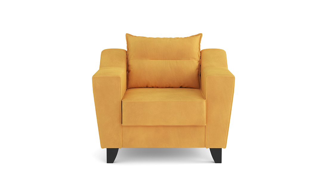 Кресло для отдыха Элиот велюр аватар горчичный
