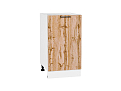 Шкаф нижний с 1-ой дверцей Флэт (816х450х478) Белый/wotan oak 2s