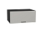 Шкаф верхний горизонтальный глубокий Флэт (358х800х574) Graphite/Light Grey In 2S