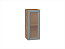 Шкаф верхний с 1-ой остекленной дверцей Сканди (716х300х320) Дуб Вотан/Grey Softwood