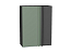Шкаф верхний прямой угловой Фьюжн (920х700х345) Graphite/Silky Mint