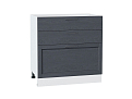 Шкаф нижний с 3-мя ящиками Сканди (816х800х480) Белый/graphite softwood