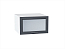 Шкаф верхний горизонтальный остекленный глубокий Сканди (358х600х576) Белый/Graphite Softwood
