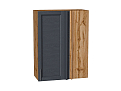 Шкаф верхний прямой угловой Сканди (920х700х345) Дуб Вотан/graphite softwood