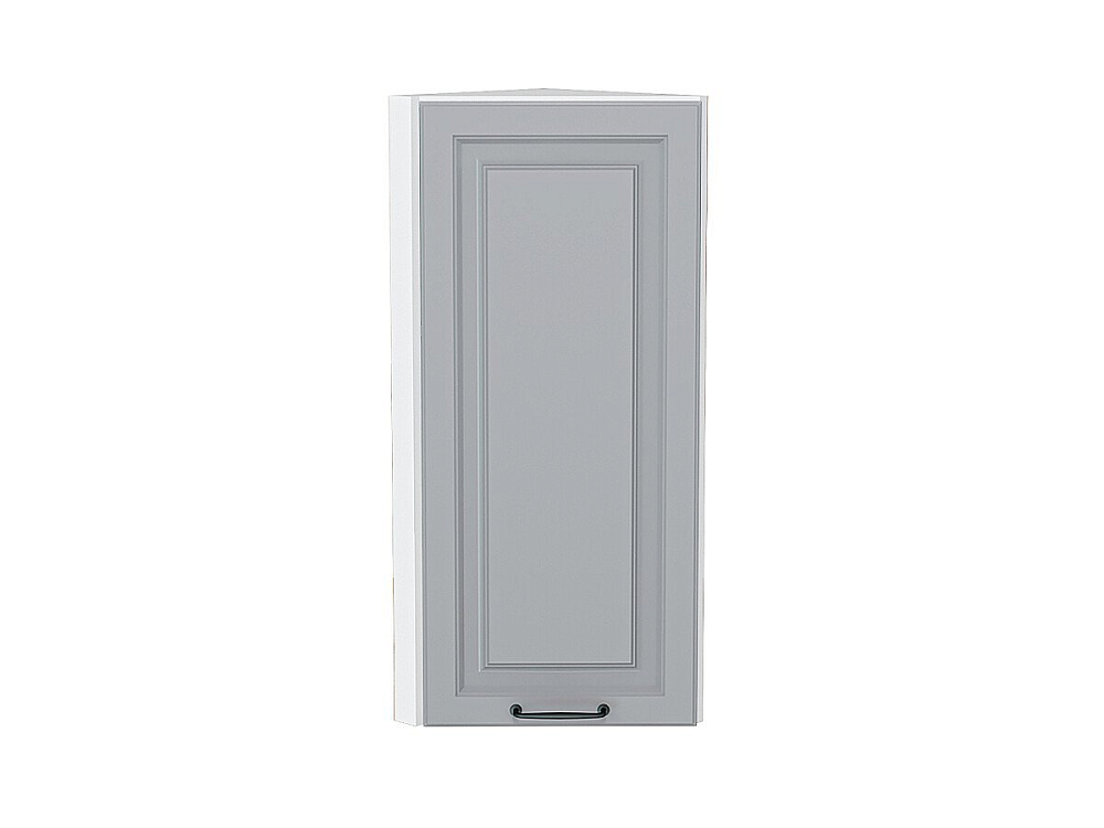 Шкаф верхний торцевой Ницца 300 (920х300х318) Белый/magnum