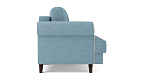 Оливер / диван - кровать 3-х местн. (еврокнижка) велюр велутто серо-голубой/велюр велутто кремовый 18