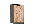Шкаф нижний торцевой Флэт (816х296х552) graphite/wotan oak 2s