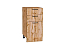 Шкаф нижний с 3-мя ящиками Флэт (816х400х478) Дуб Вотан/Wotan Oak 2S