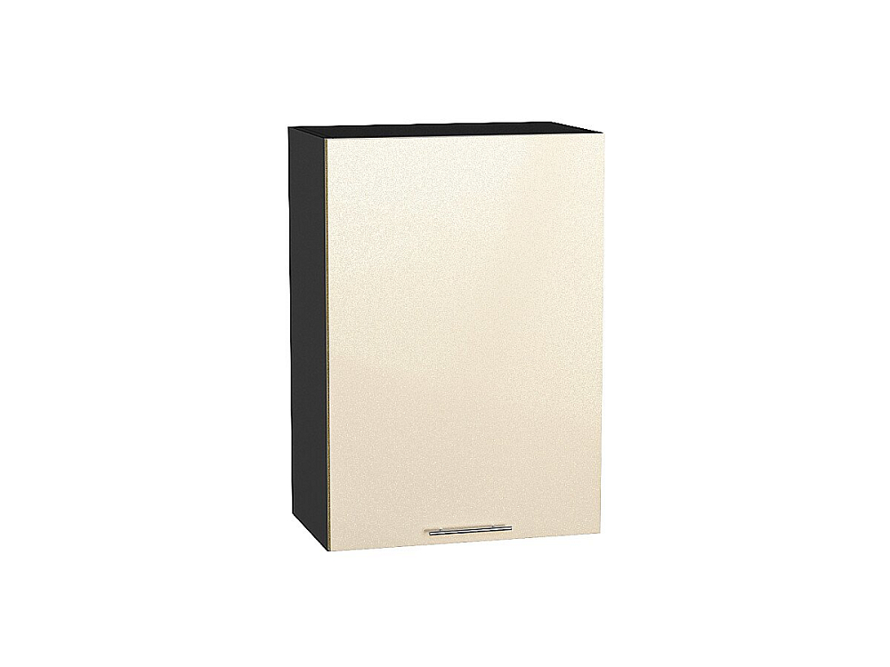 Шкаф верхний с 1-ой дверцей Валерия-М (716х500х318) graphite/Бежевый металлик