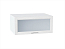 Шкаф верхний горизонтальный остекленный глубокий Сканди (358х800х576) Белый/White Softwood