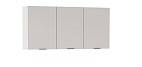 Шкаф навесной Венера (1500) ЛДСП белый/фасад ЛДСП кашемир/ДВПО белый