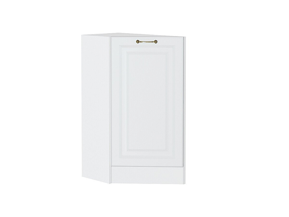 Шкаф нижний торцевой Ницца (816х296х552) Белый/Белый
