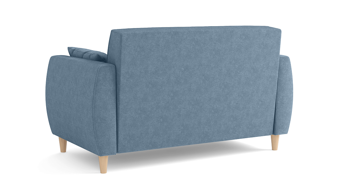 Хэппи М / диван - кровать велюр велутто серо-голубой