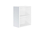 Фасад боковой Фьюжн для верхнего шкафа (716х315х18) Silky White