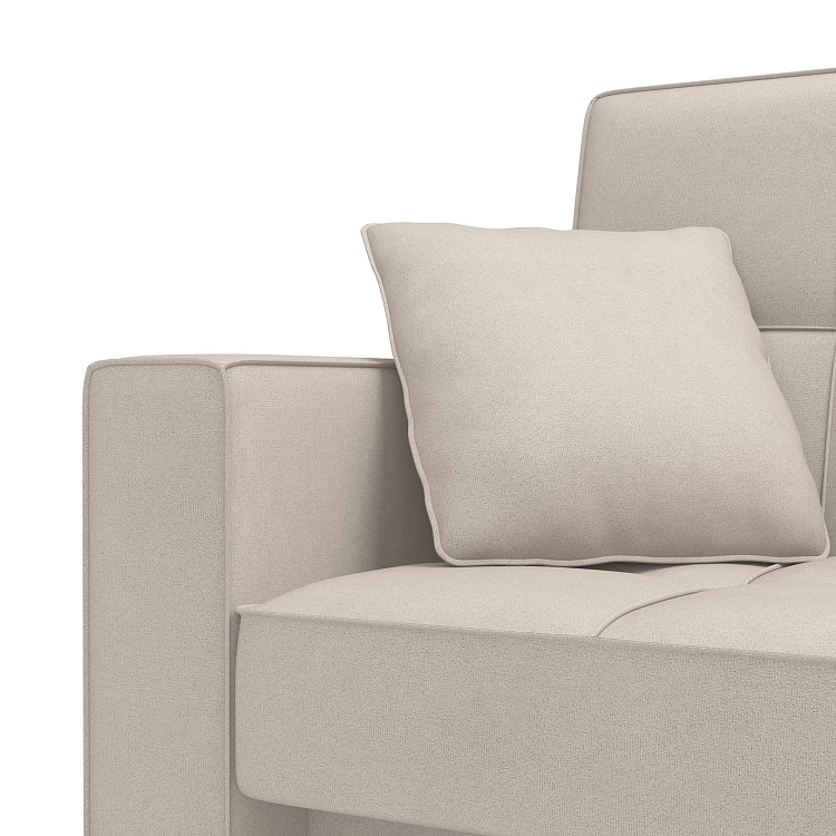 Луи / Диван - кровать 3-х местный (2 думки) велюр parma 6 бежевый