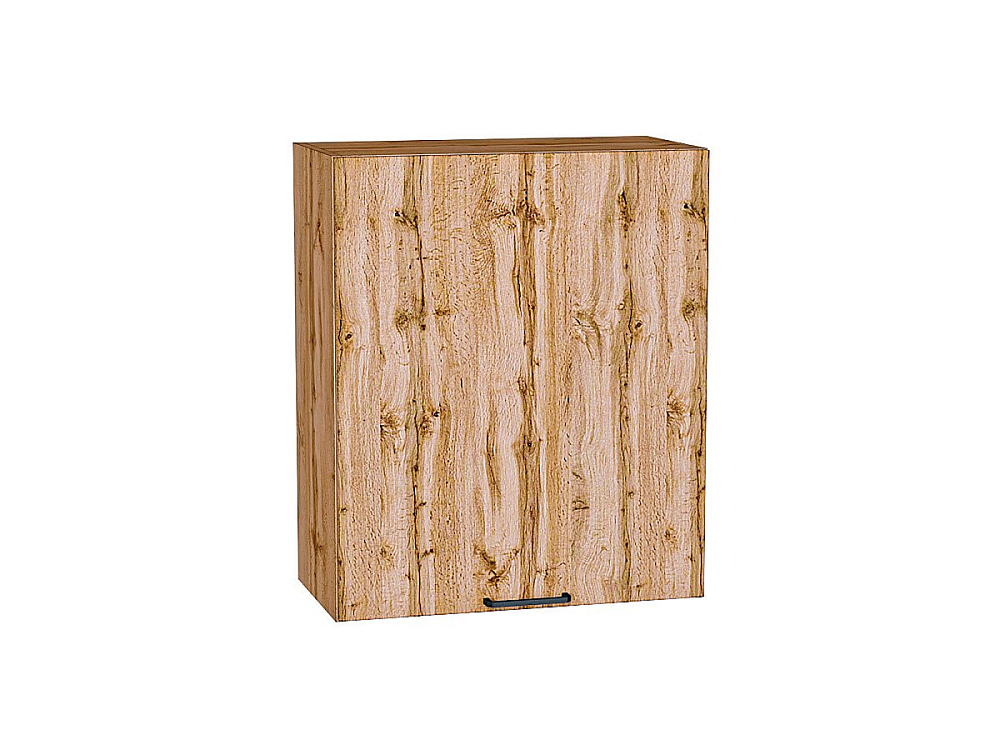 Шкаф верхний с 1-ой дверцей Флэт (716х600х318) Дуб Вотан/wotan oak 2s