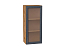 Шкаф верхний с 1-ой остекленной дверцей Сканди (920х400х320) Дуб Вотан/Graphite Softwood