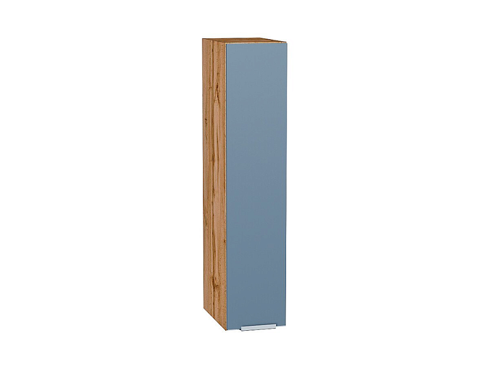 Шкаф верхний бутылочница Фьюжн (920х200х320) Дуб Вотан/silky blue