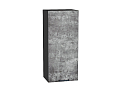 Шкаф верхний с 1-ой дверцей Флэт (920х400х318) graphite/temple stone 2s
