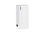 Шкаф нижний с 1-ой дверцей Лофт (816х350х480) Белый/Super White