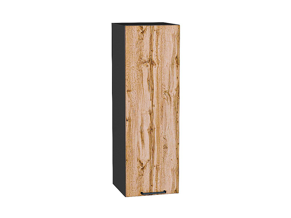 Шкаф верхний с 1-ой дверцей Флэт (920х300х318) graphite/wotan oak 2s