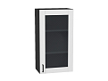 Шкаф верхний с 1-ой остекленной дверцей Лофт (920х500х320) graphite/super white