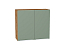 Шкаф верхний с 2-мя дверцами Фьюжн (716х800х320) Дуб Вотан/Silky Mint