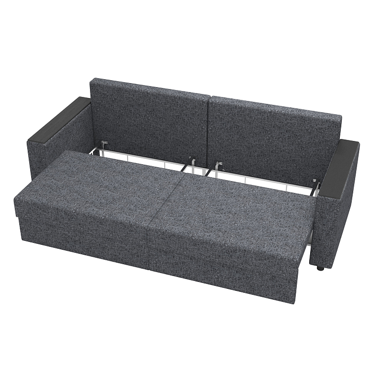 Гермес / Диван - кровать 3-х мест рогожка серая