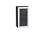 Шкаф верхний с 1-ой остекленной дверцей Сканди (716х400х320) Graphite/White Softwood