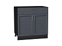 Шкаф нижний с 2-мя дверцами и ящиком Сканди (816х800х480) graphite/graphite softwood