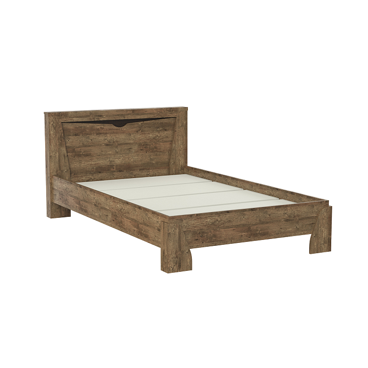 Кровать 33.08 Лючия c настилом (1200) Кейптаун/венге