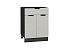 Шкаф нижний с 2-мя дверцами и ящиком Евро (816х600х478) Graphite/Агат