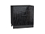 Шкаф нижний с 3-мя ящиками Валерия-М (816х800х478) Graphite/Черный металлик дождь