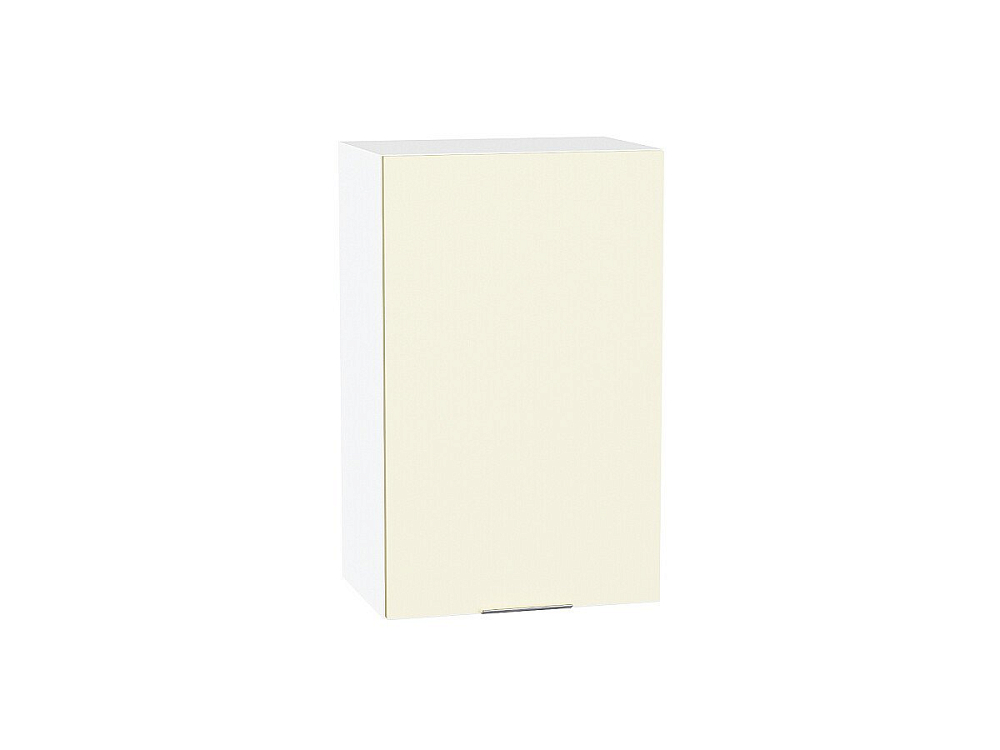 Шкаф верхний с 1-ой дверцей Терра (716х450х318) Белый/Ваниль Софт
