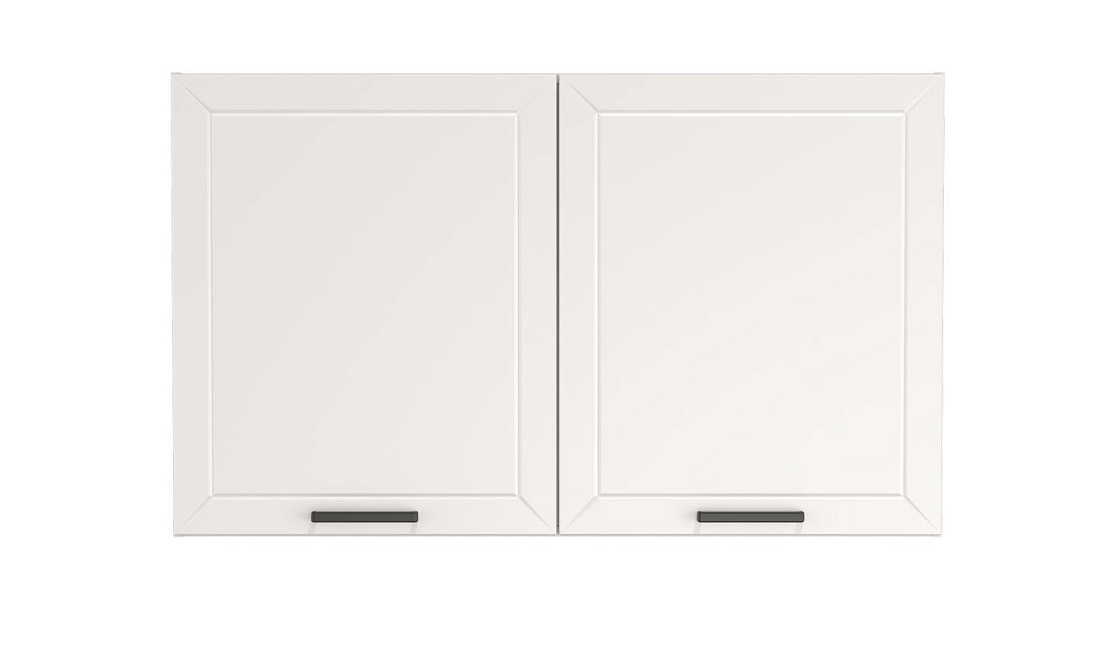Шкаф навесной Мадрид (1200) белый/ДВПО белый/ПВХ белый
