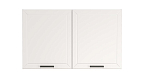 Шкаф навесной Мадрид (1200) белый/ДВПО белый/ПВХ белый
