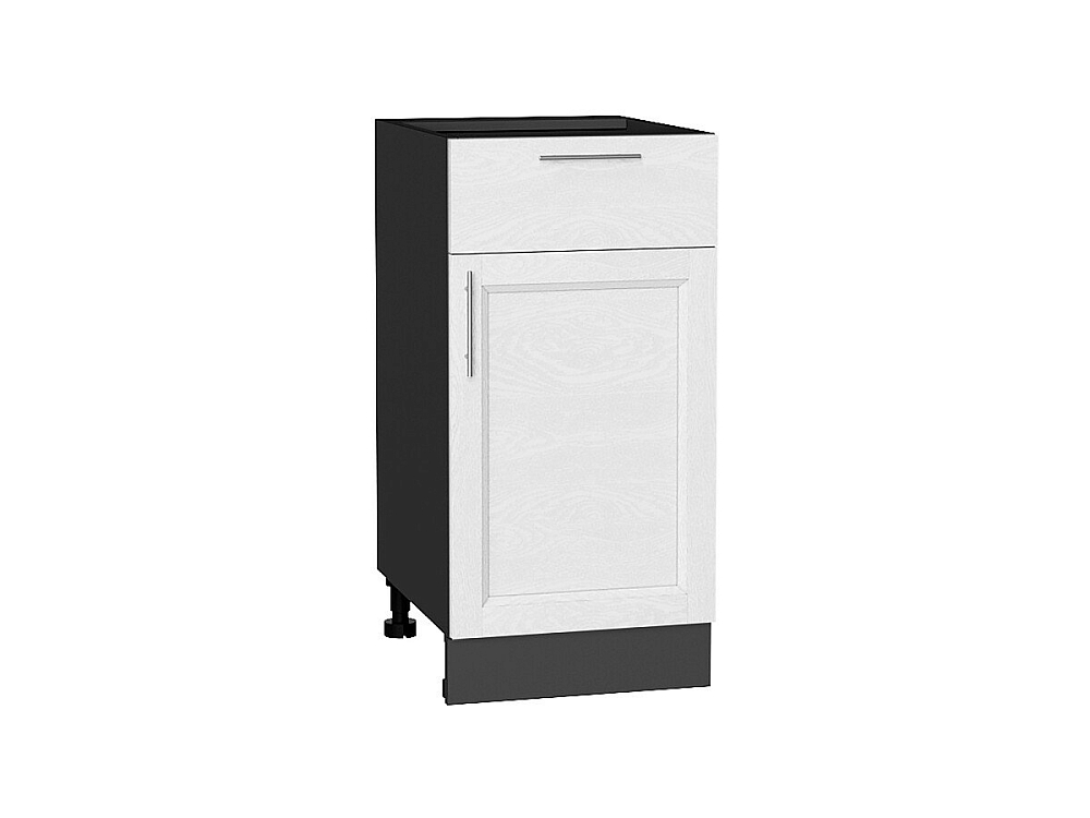 Шкаф нижний с 1-ой дверцей и ящиком Сканди (816х400х480) graphite/white softwood