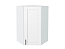 Шкаф верхний угловой Лофт (920х600х600) Белый/Super White