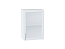 Шкаф верхний с 1-ой остекленной дверцей Сканди (716х500х320) Белый/White Softwood