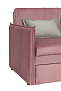 Дэнди М2 / Диван - кровать (2 думки) велюр тенерифе розовый/велюр тенерифе грей